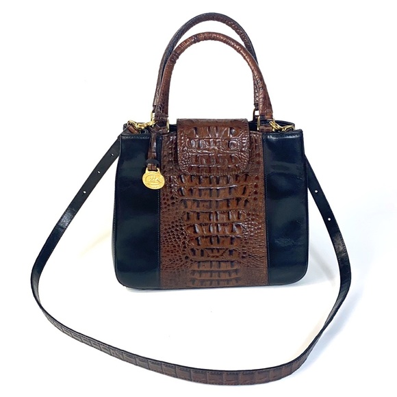 Brahmin Handbags - Brahmin Vintage Leather Animal Print Handbag